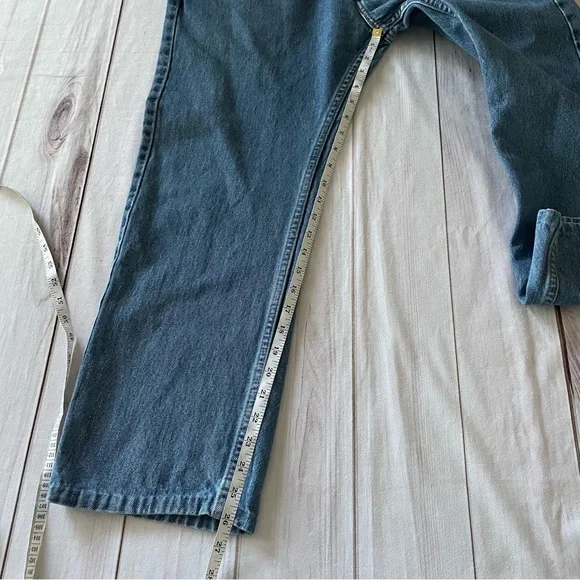 Levi’s 505 Straight Fit Jeans Men’s 36x29 (actual 35x26) Blue Casual *Hemmed* - Picture 11 of 14